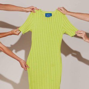 Simon Miller RIB Capo Dress Algae Medium NWT